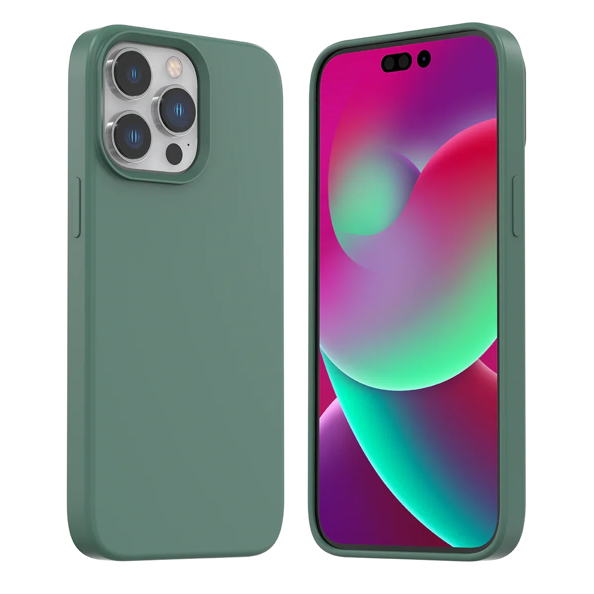 Araree Typoskin Magsafe Cover For iPhone 14 Pro Max -Pine Green - Tashqila Araree Typoskin Magsafe Cover For iPhone 14 Pro Max -Pine Green - Tashqila